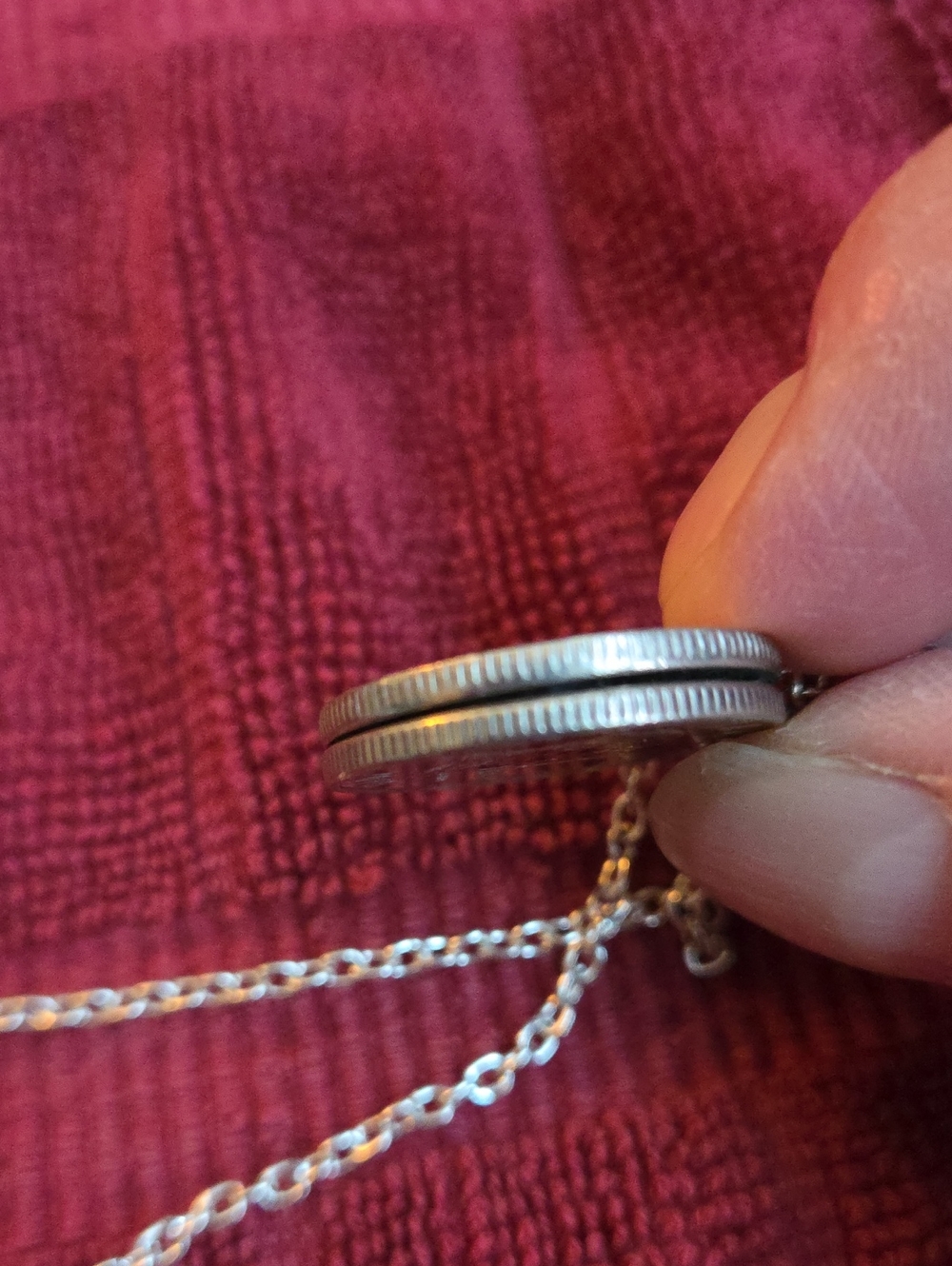 Coin Necklace - Philippines 1 Piso - 26 in. Chain - Picture 3 of 5